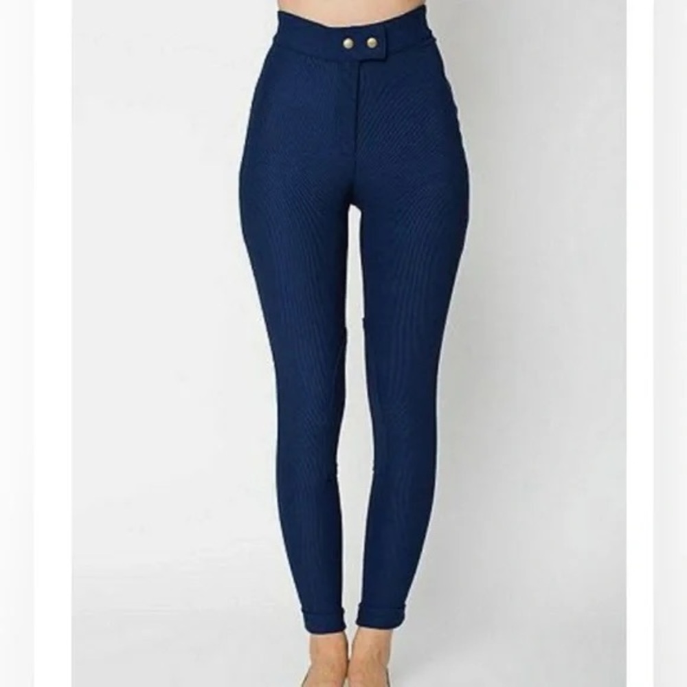 American Apparel High waisted Riding Pants Navy size XS - Made in US